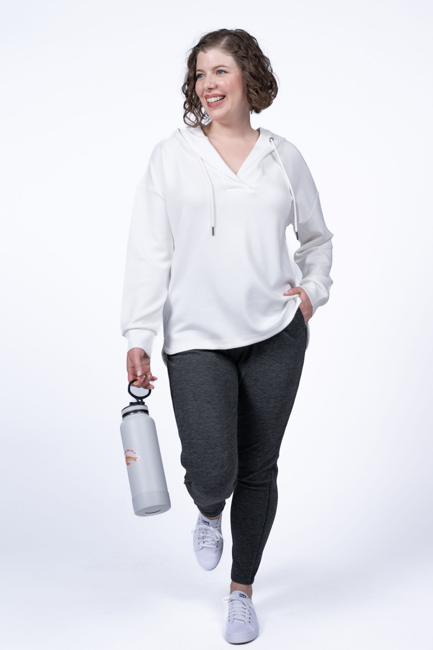 V-Neck Hoodie Image 1