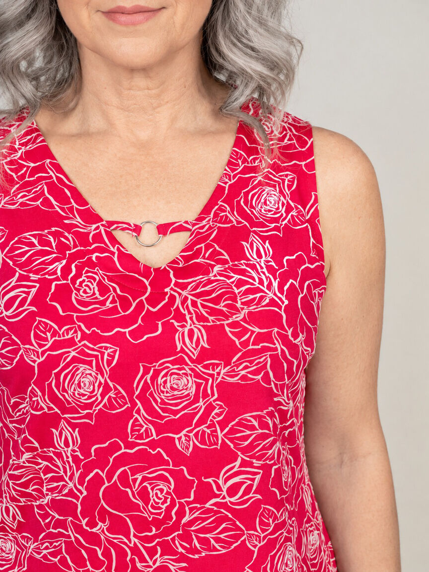 Sleeveless V-Neck Top
