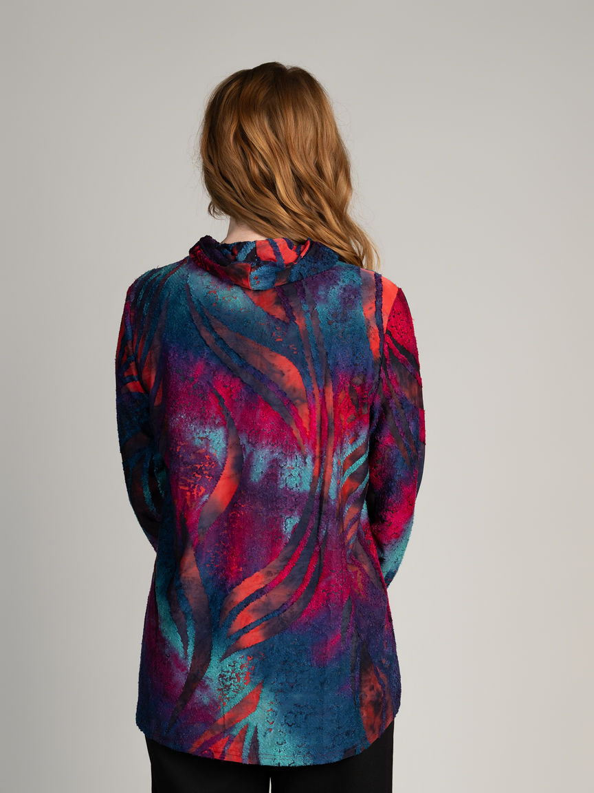 Long Sleeve Cowl Neck Top