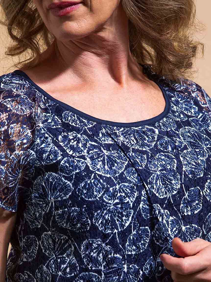 Cap Sleeve Lace Top Image 4