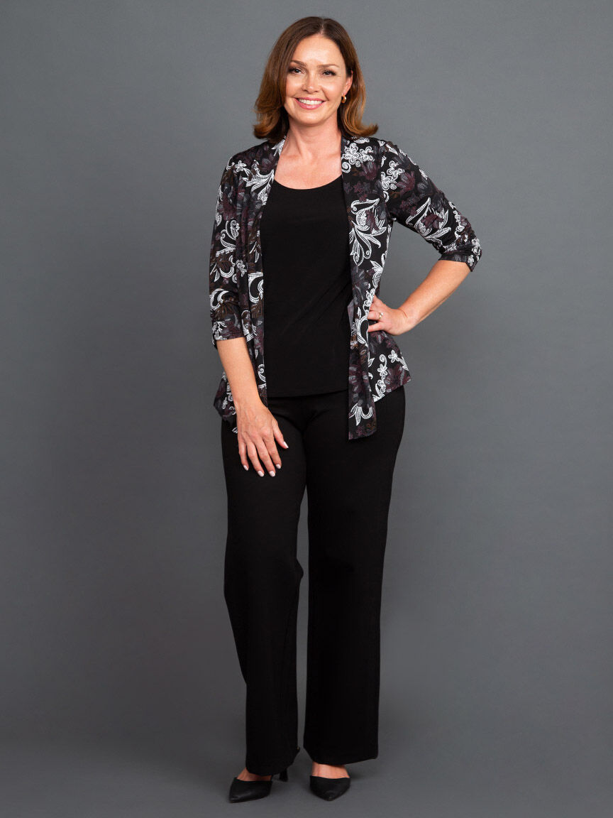 &frac34; Sleeve Fooler Top Image 1