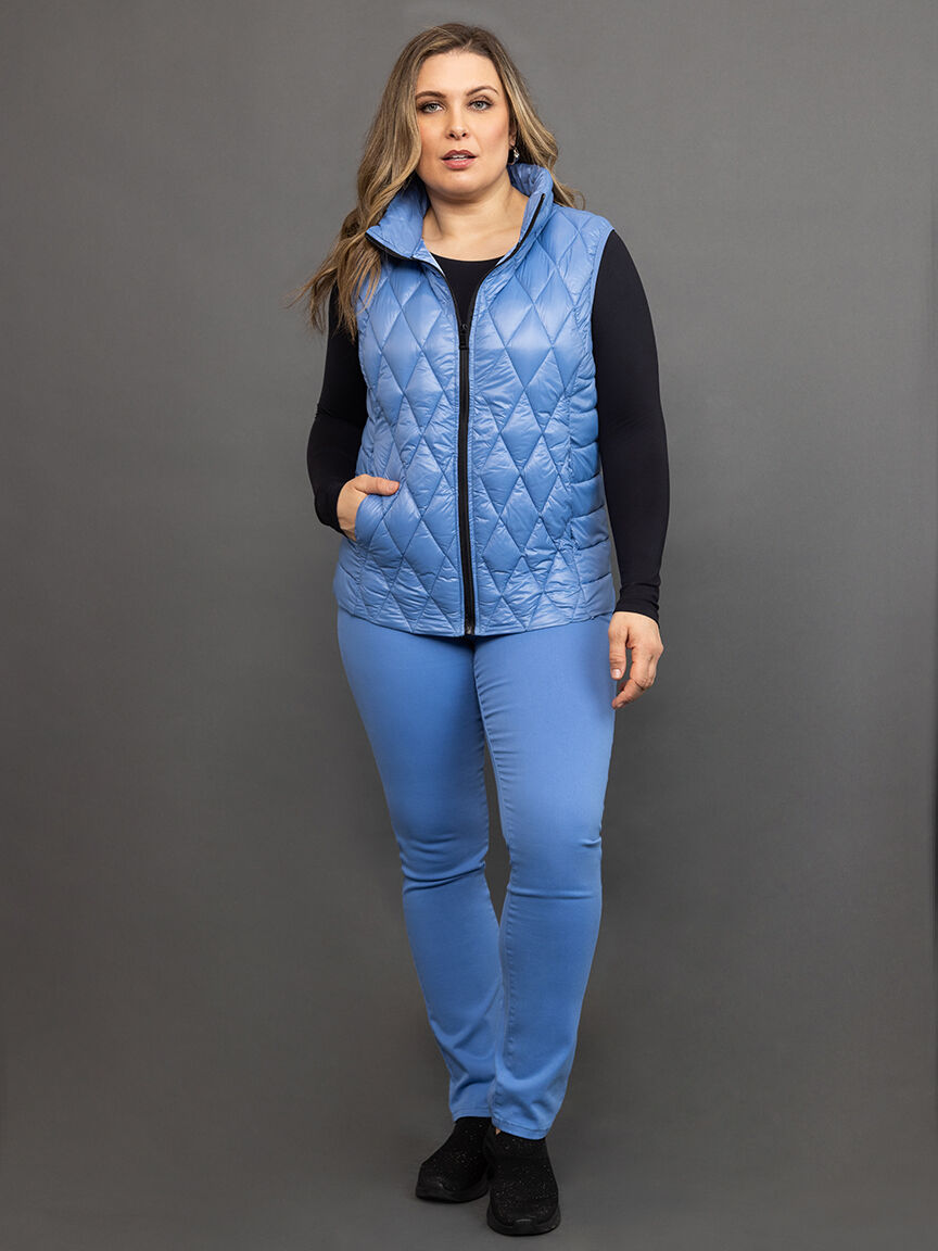 Diamond Quilted Puffer Vest 