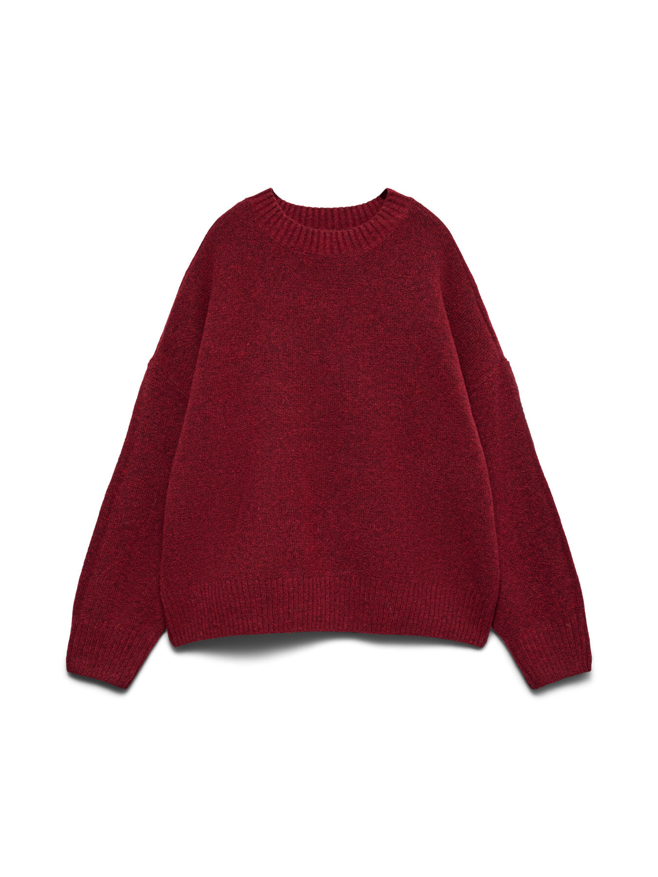Dropped Shoulder Crew Neck Sweater