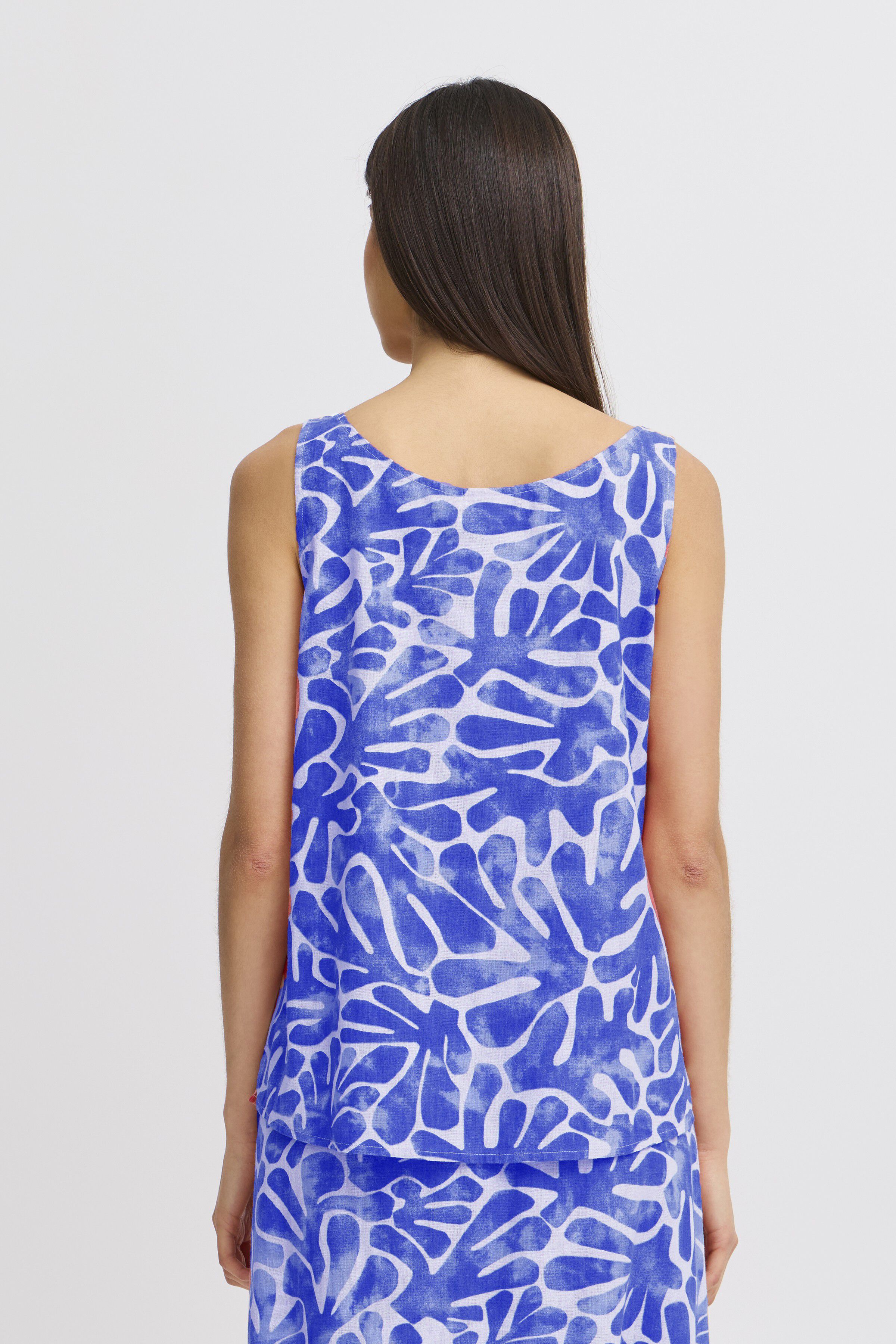 Cotton Linen Blend Sleeveless Top Image 2