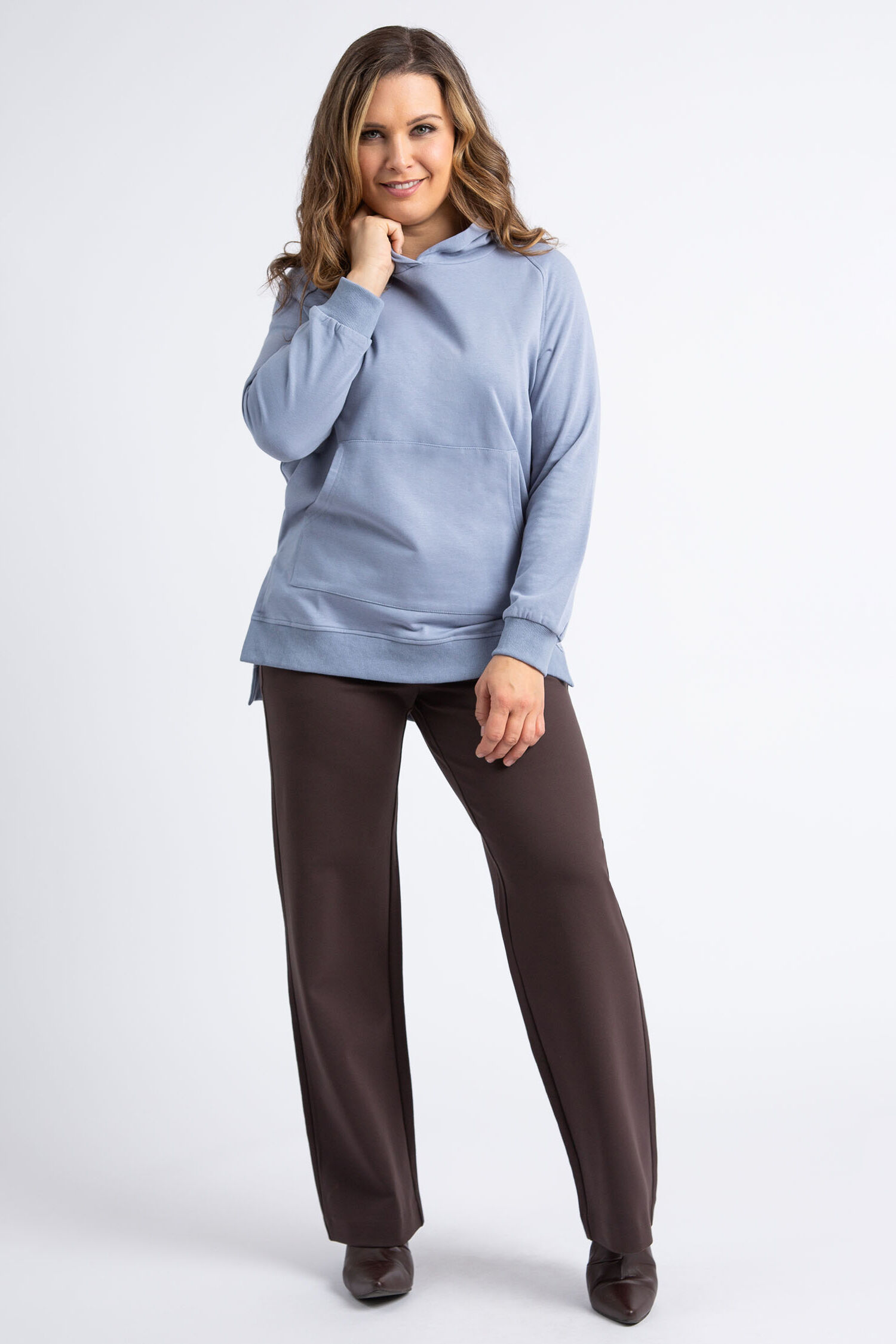 High-Low Kanga Pocket Hoodie Image 1