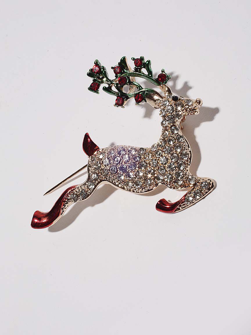 Holiday Reindeer Pin Image 2