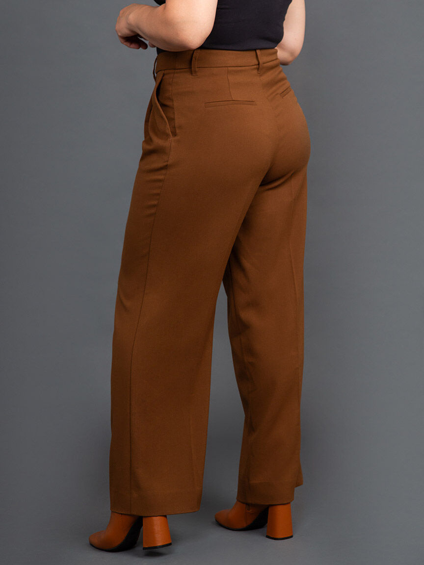 Wide Leg Trouser w/ Front Pleat Image 3