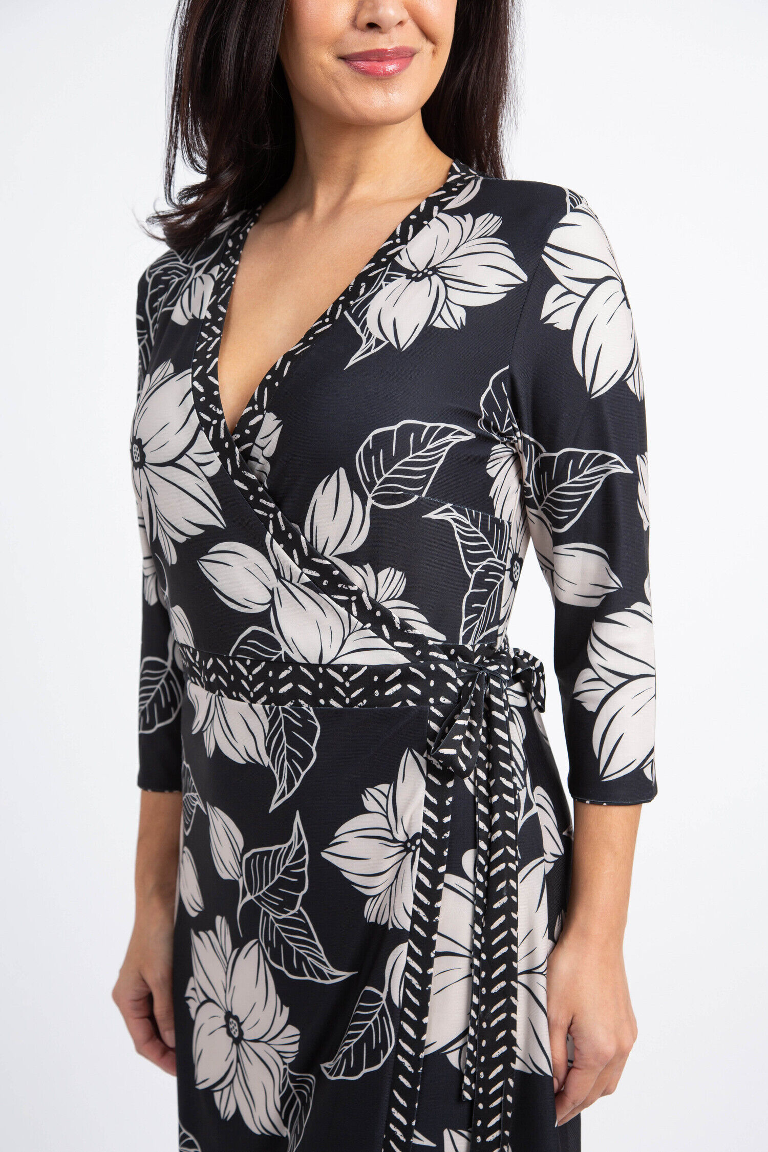 Reversible Printed Wrap Dress Image 4