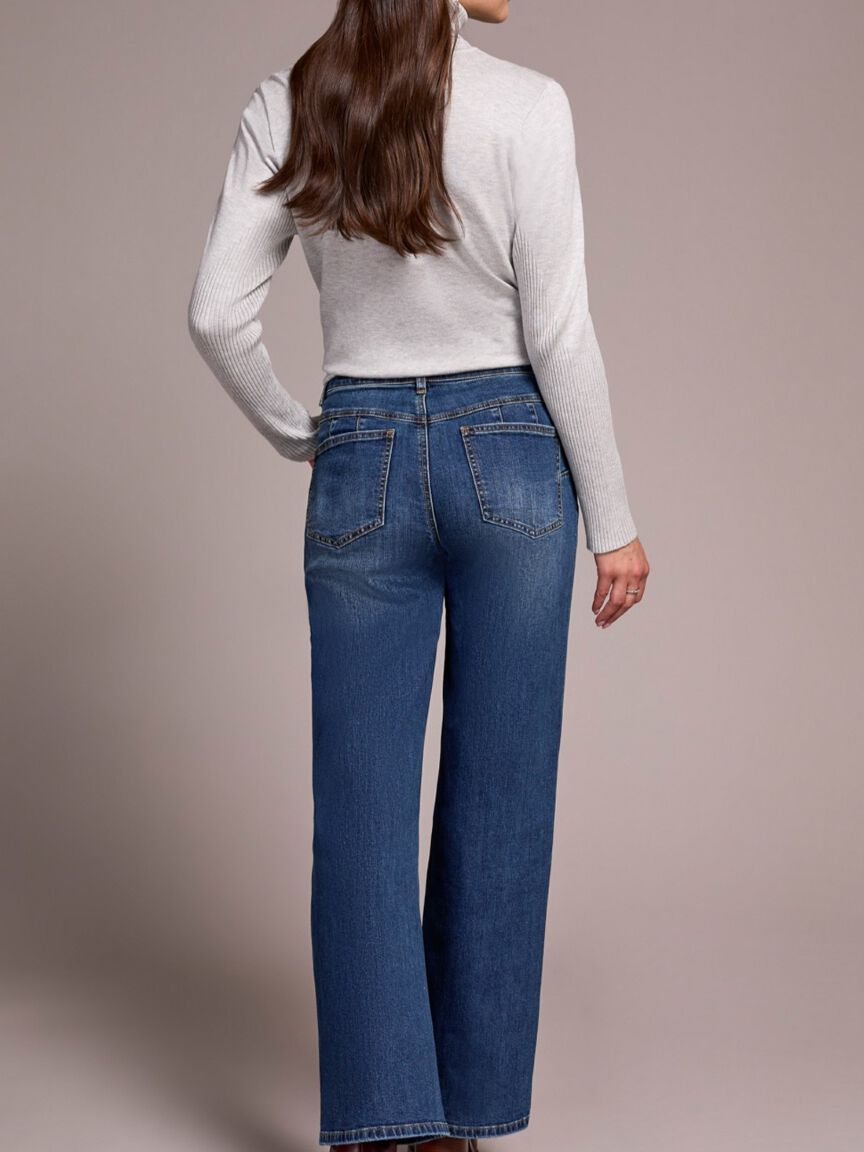 Sophia Curvy Hugging Wide Leg Jeans Image 4