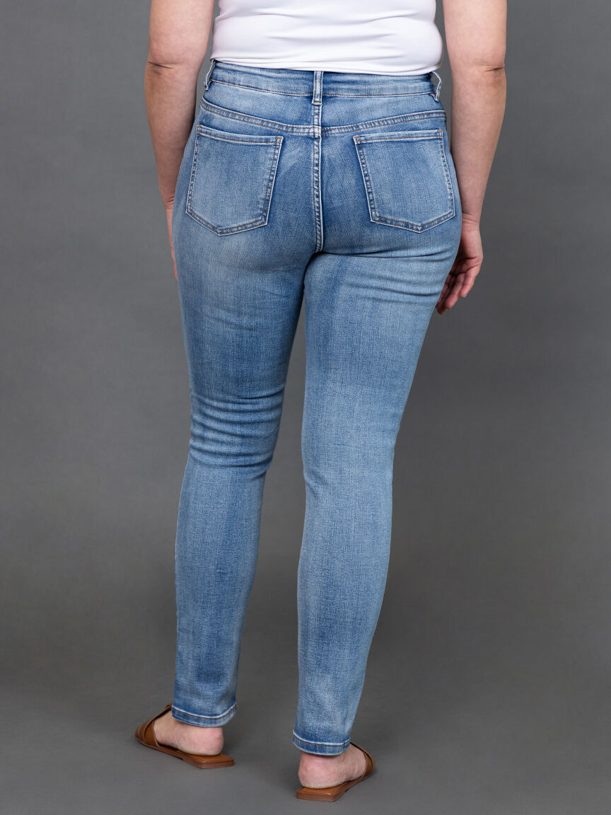 Slim Leg Printed Jeans with Hotfix  Image 4