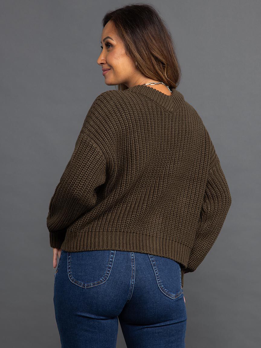 Long Sleeve Button-Up Cropped Cardigan Image 4