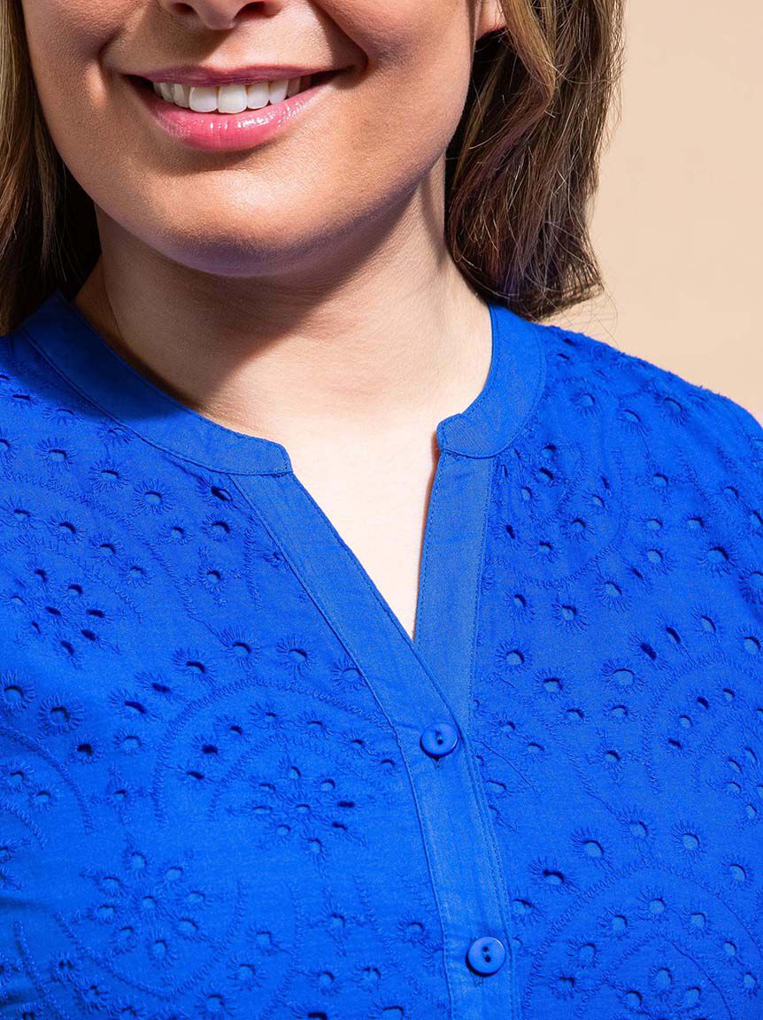 Tiered Eyelet Dress Image 4