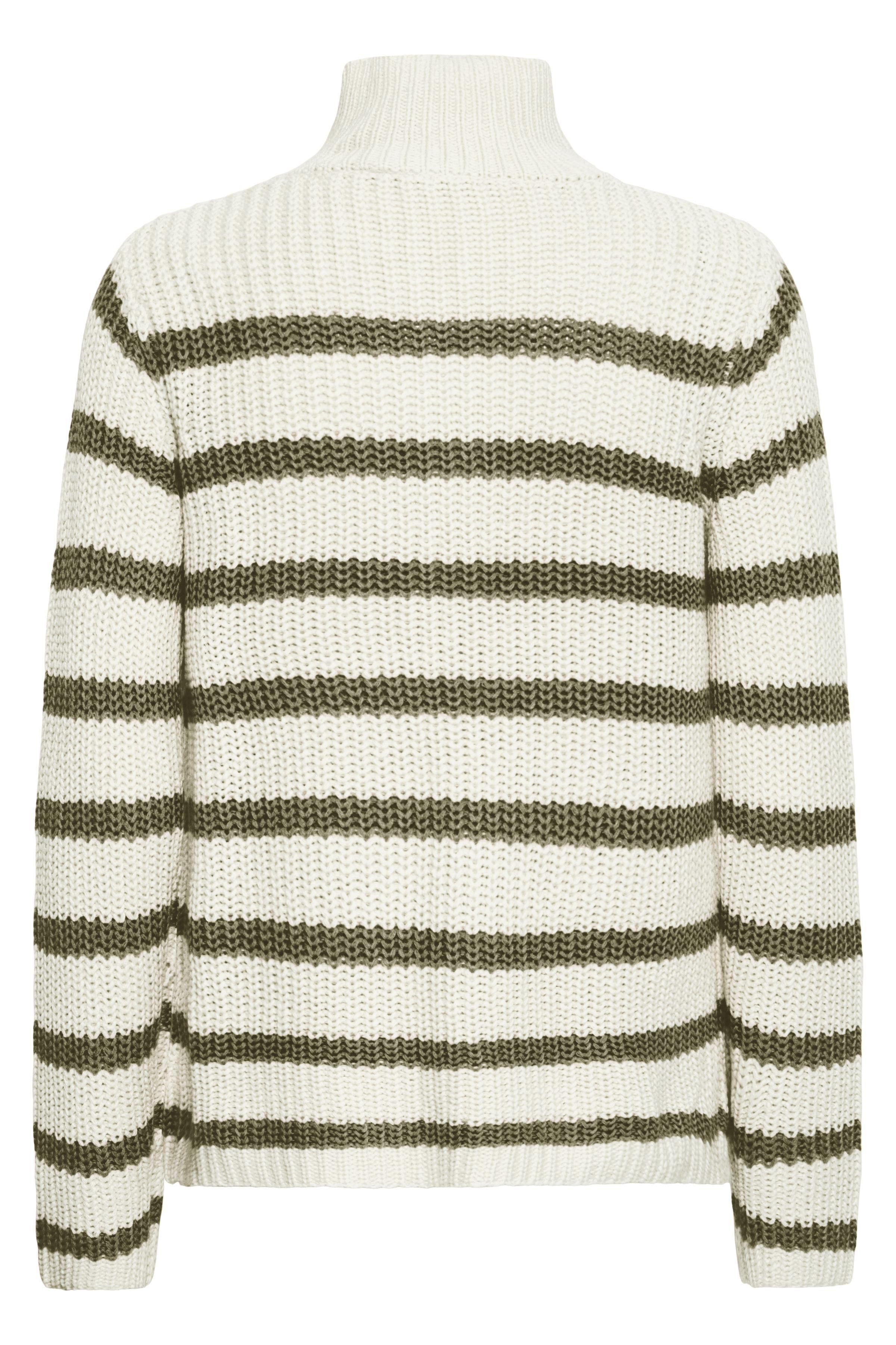 Long Sleeve Knit Sweater With 1/4 Zip-Up Front  Image 2