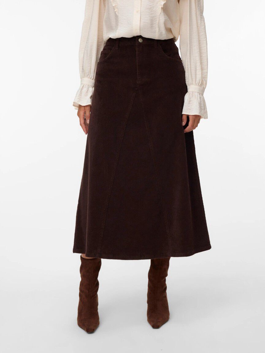 Midi Corduroy Skirt