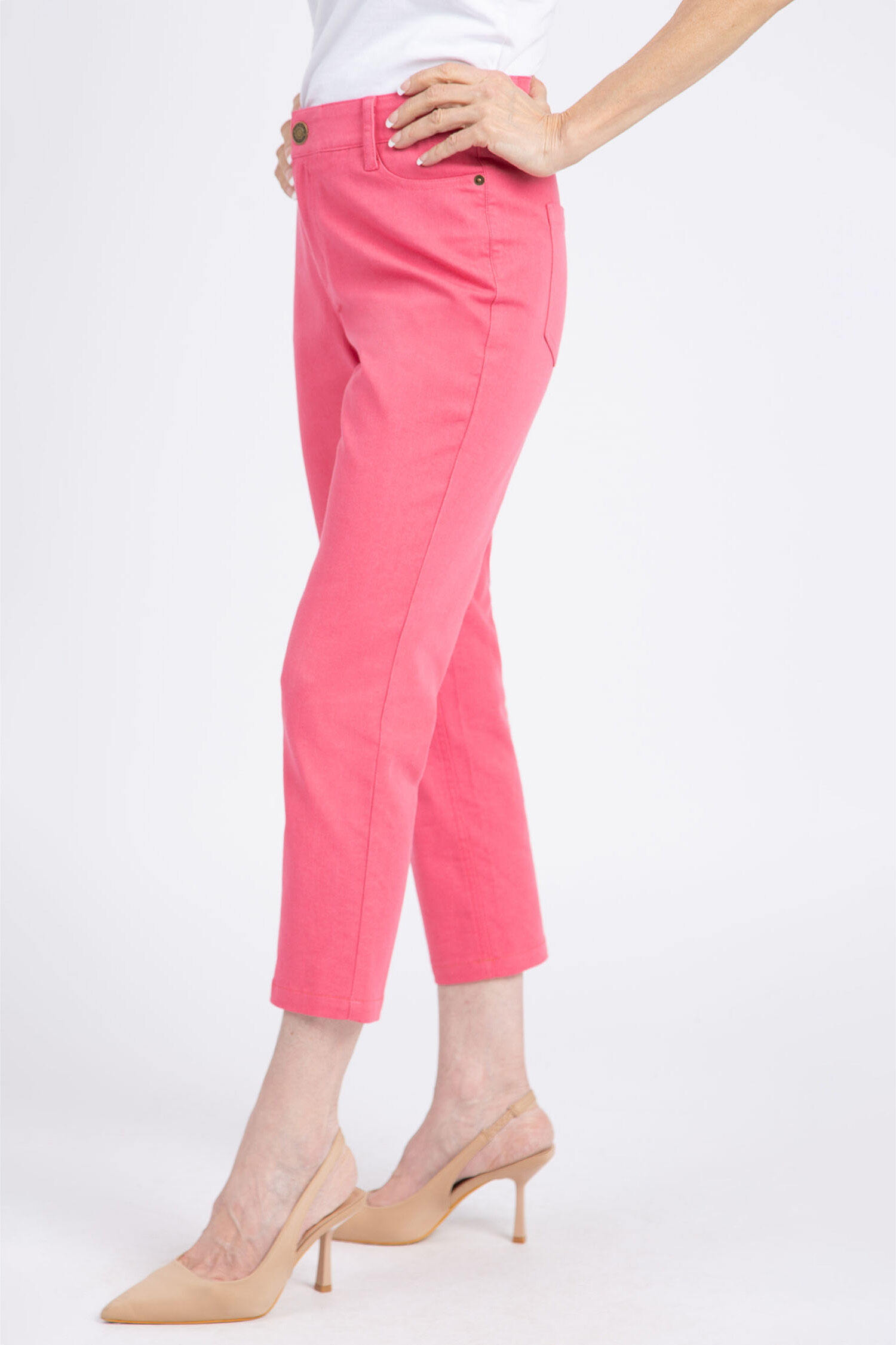 Colored Denim Capri  Image 2