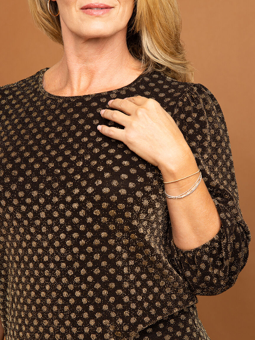 Long Sleeve Sparkly Top Image 5