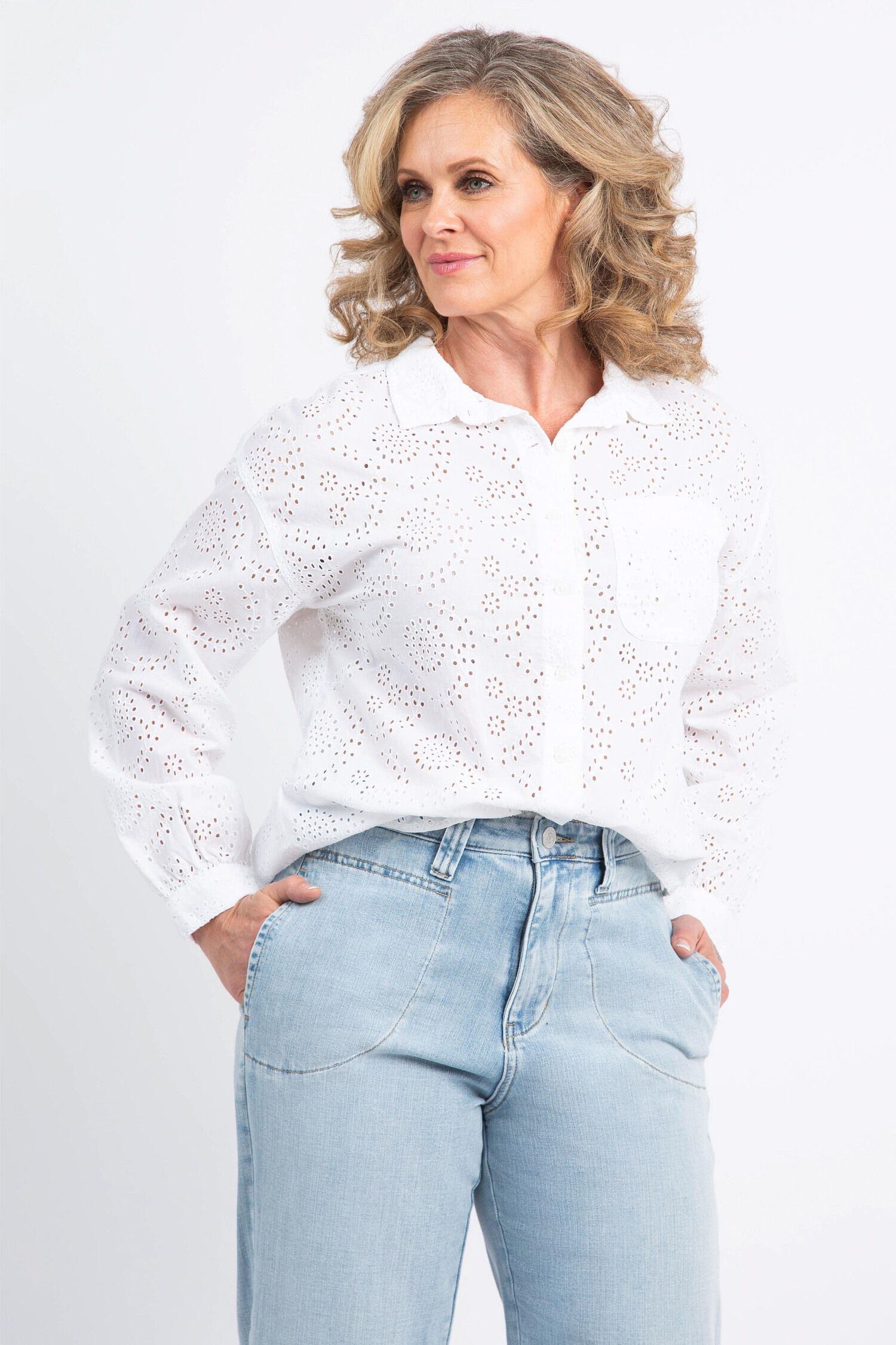 Eyelet Blouse Image 1