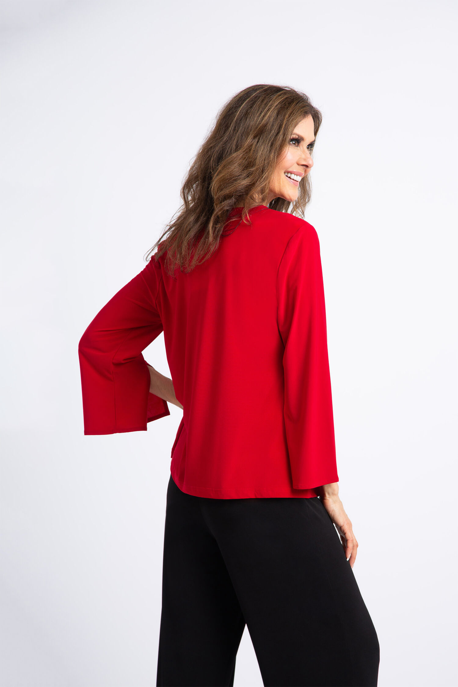 Jeweled V-Neck Blouse Image 3