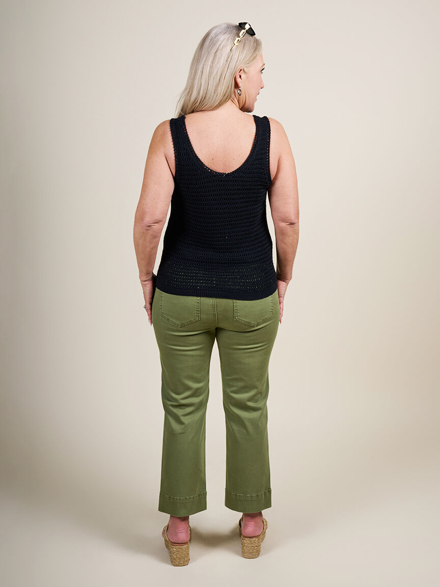 Crochet Sleeveless Sweater  