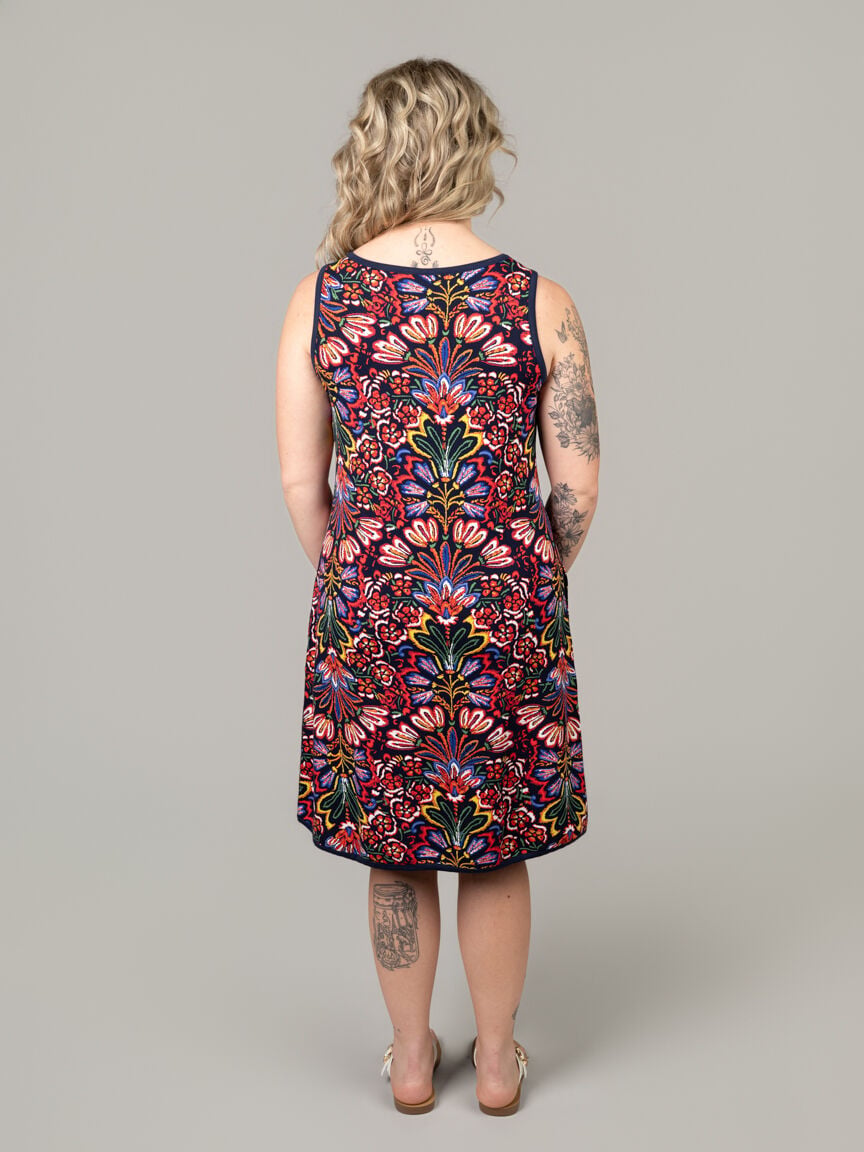 Reversible Sleeveless A-Line Dress with Pockets | Tribal | Suzanne's Reversible Sleeveless A-Line Dress with Pockets | Tribal | Suzanne's