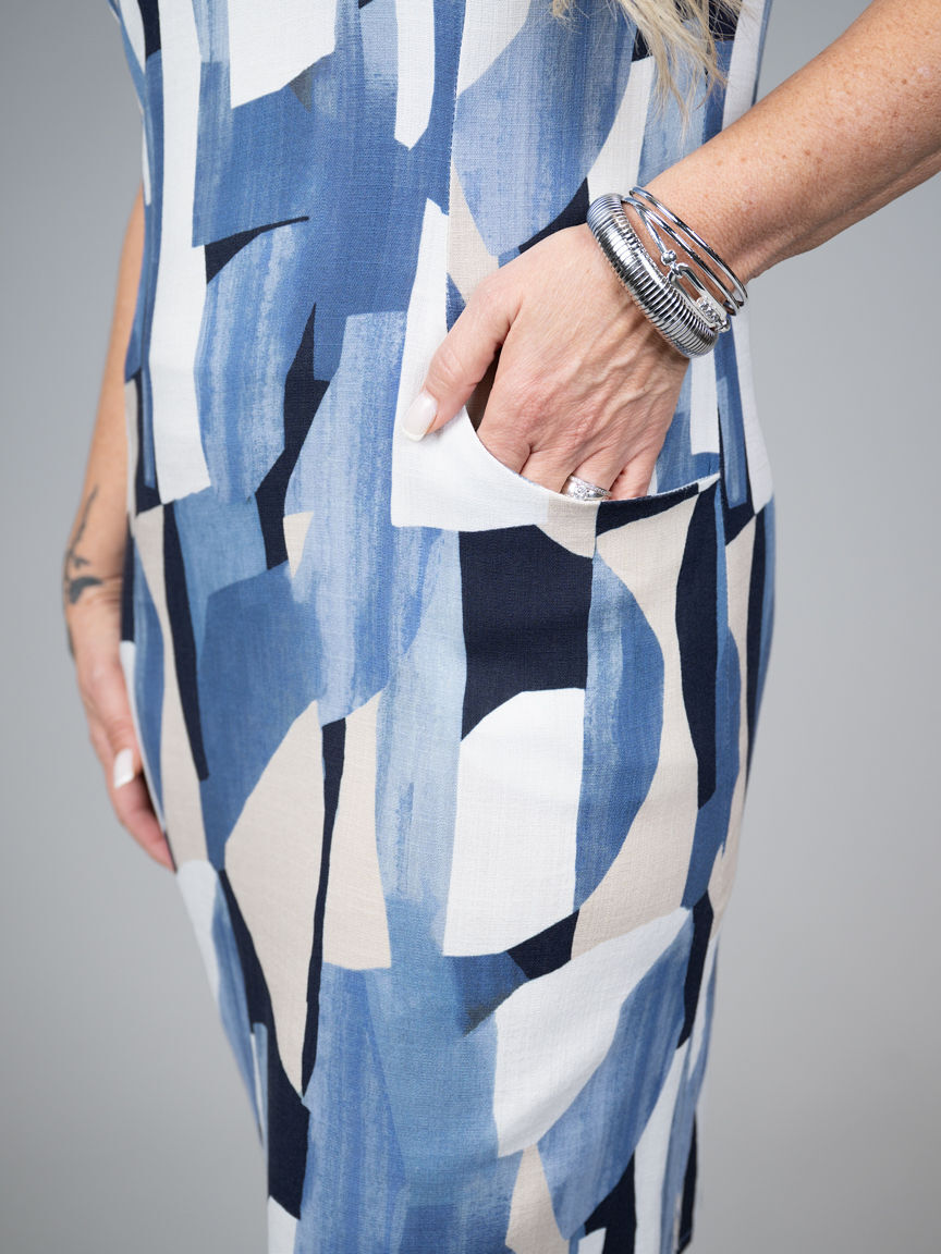 Short Sleeve Dress With Pockets