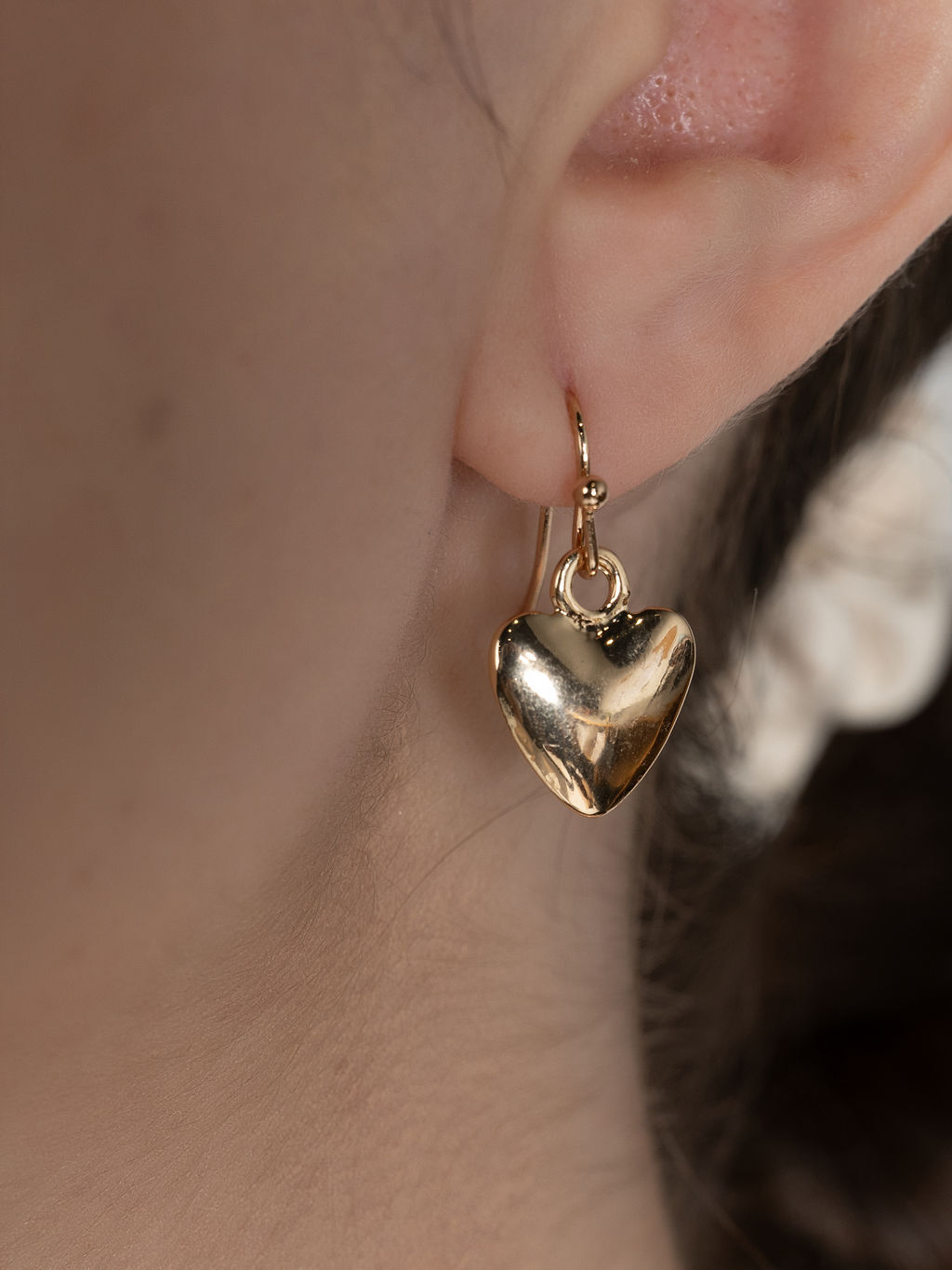 Heart Pendant Ring Closure Necklace Set