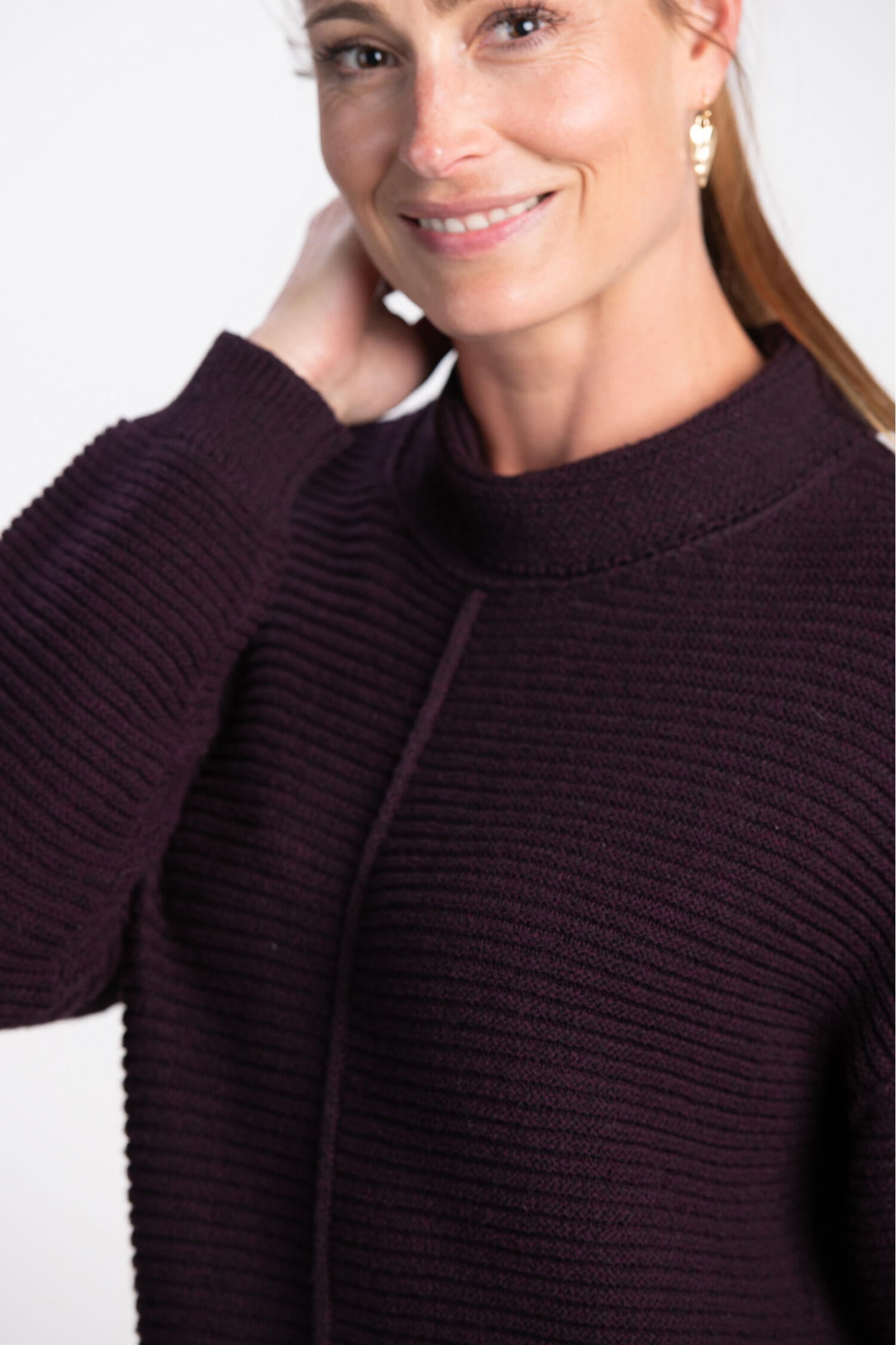 Long Sleeve Cowl Neck Sweater  Image 4