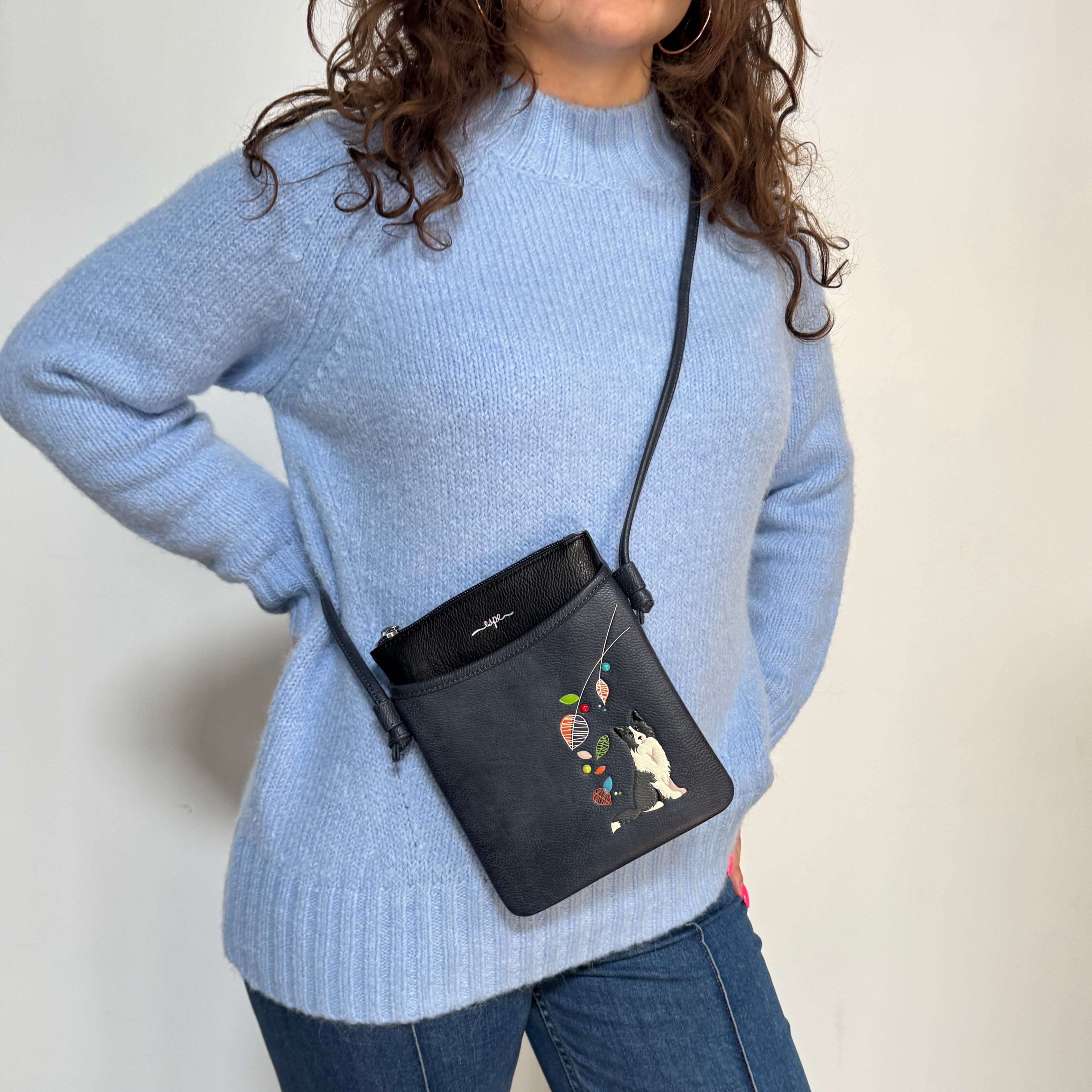 Hassi Mini Blue Crossbody Bag