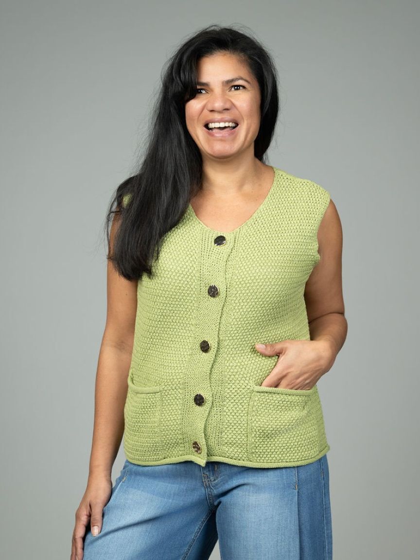 Vest Sweater With Pockets