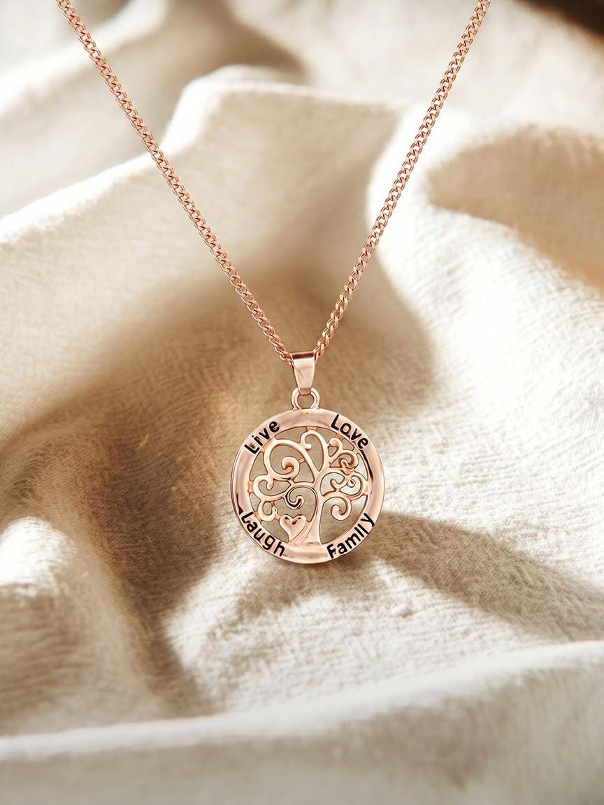 Family Tree Pendant Necklace