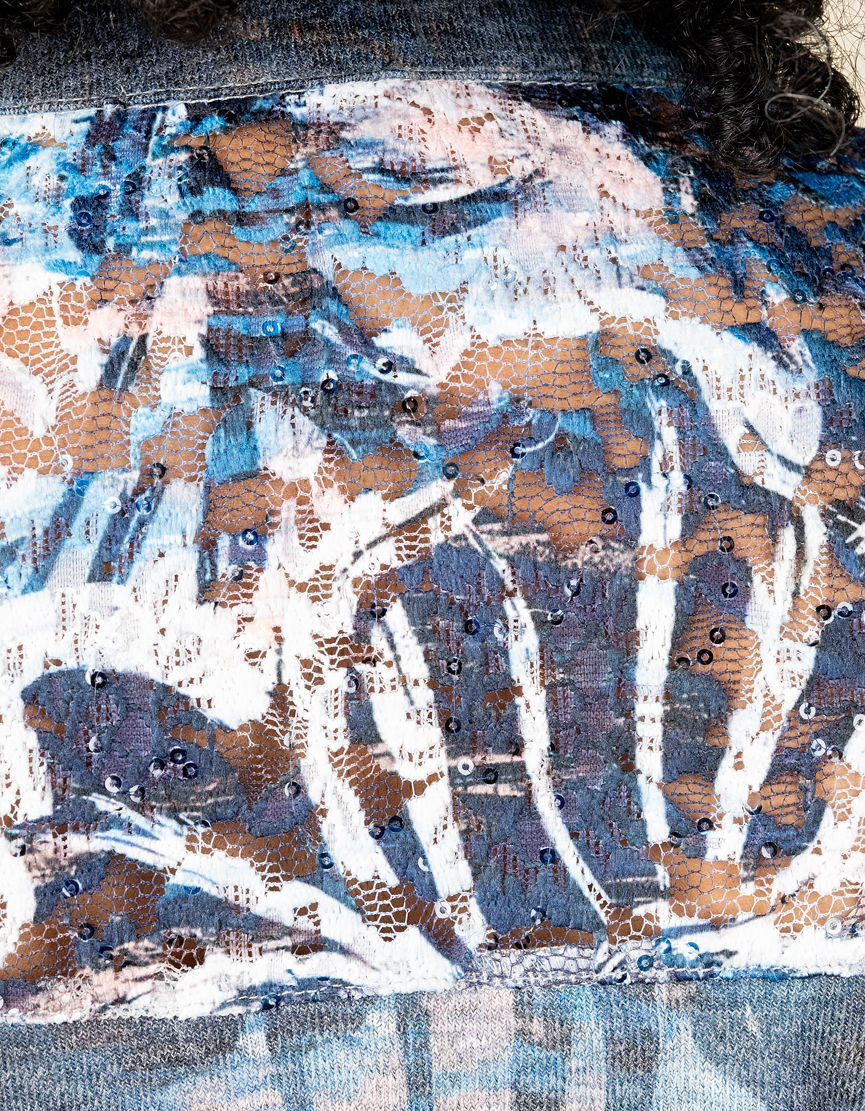 Long Roll Tab Sleeve Top Image 3