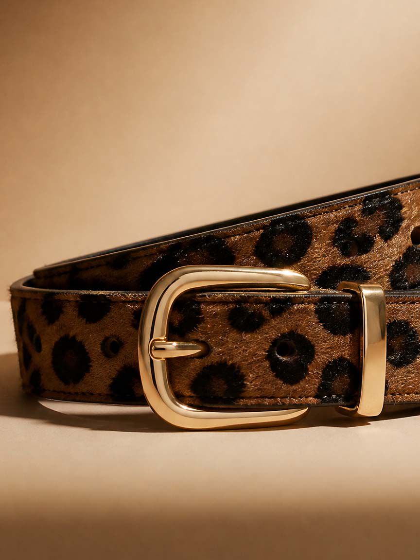Adjustable Animal Print Belt