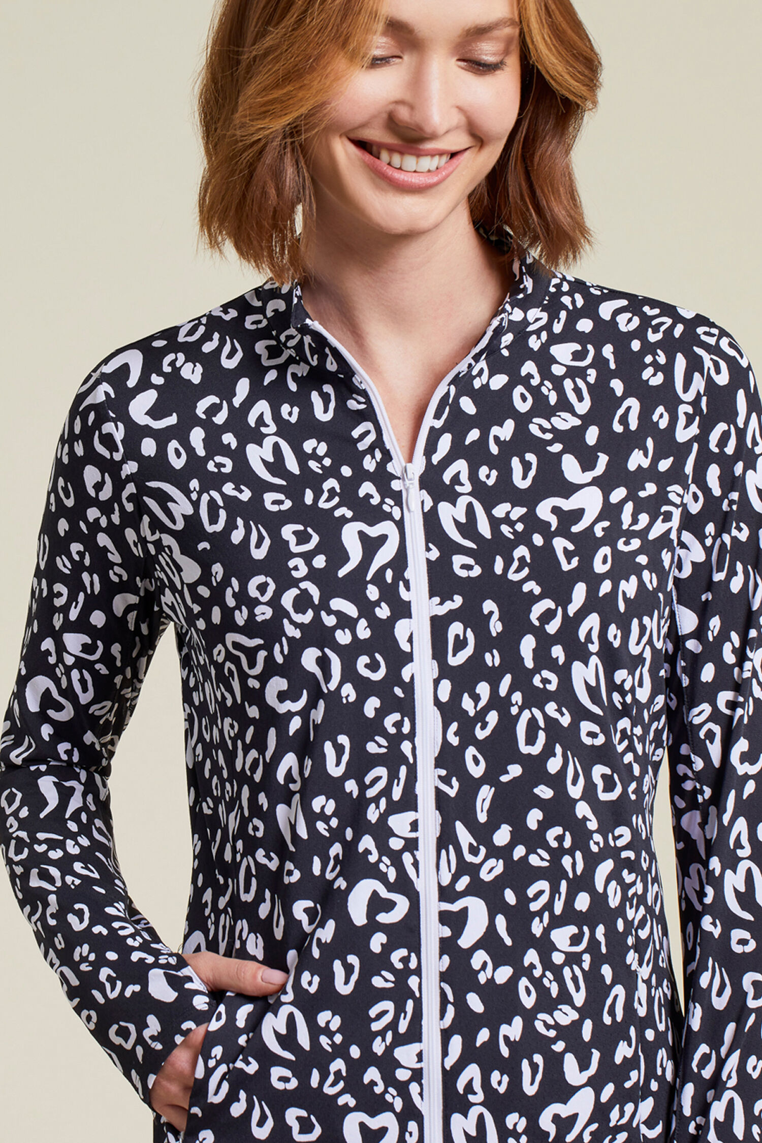 Long Sleeve Zip-Up Golf Jacket Image 3