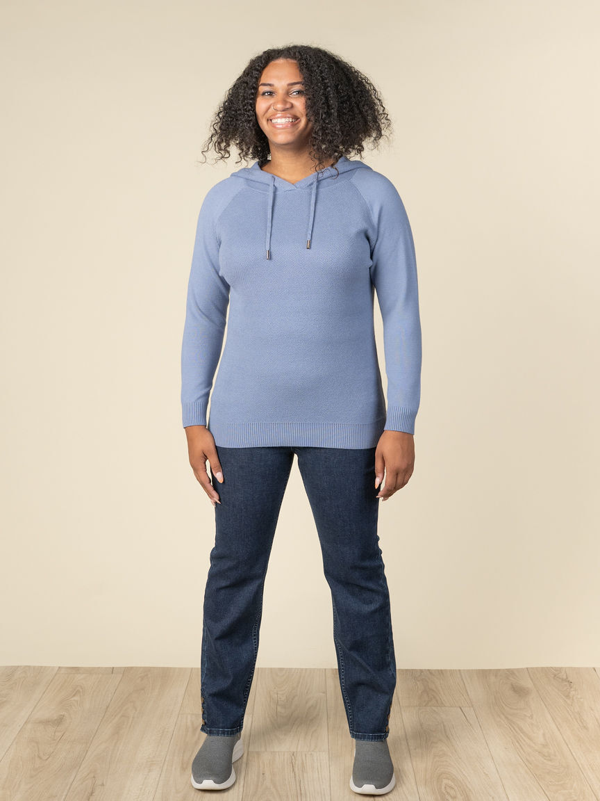 Long Sleeve Sweater With Hood