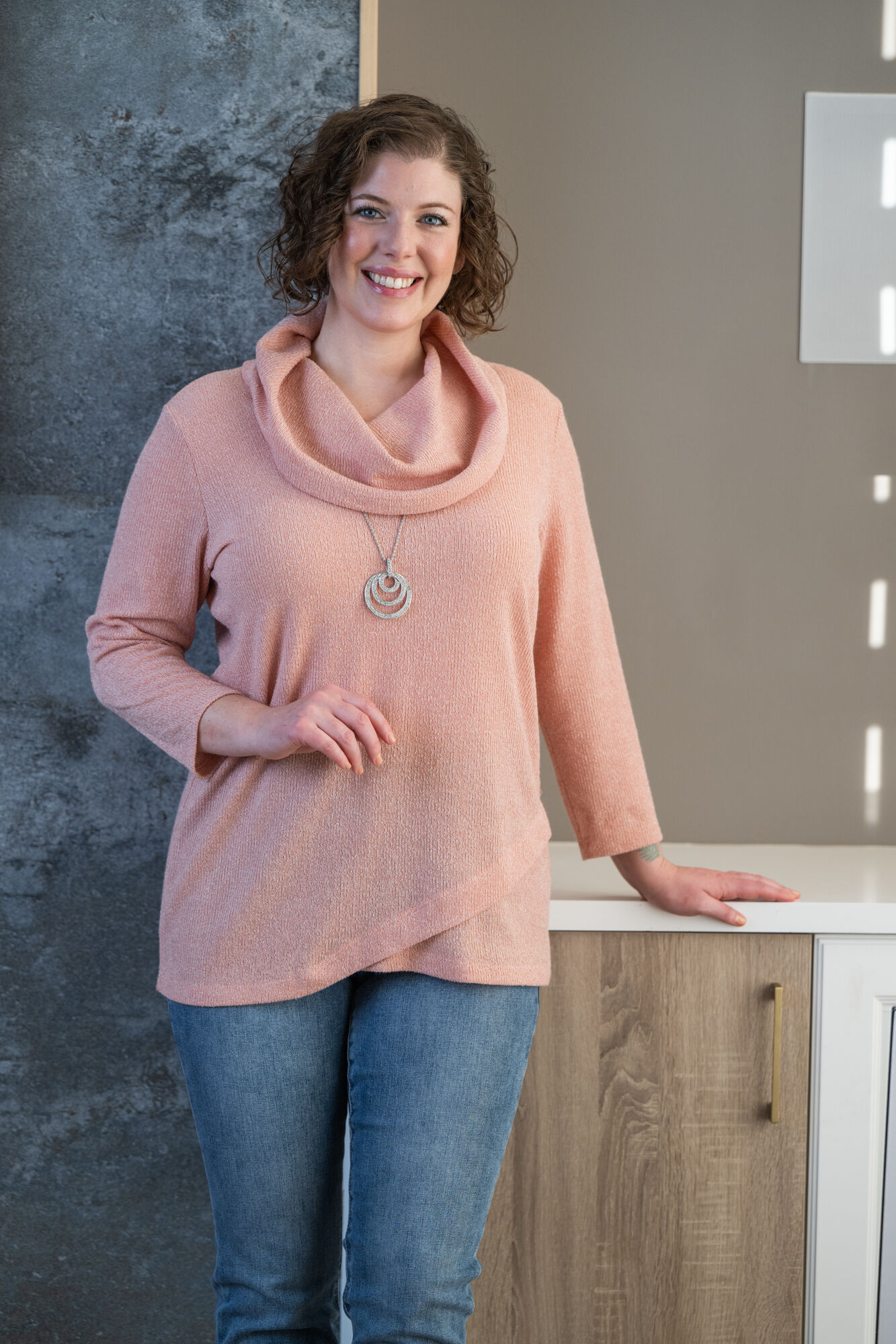 Stretchy Cowl Sweater Image 3