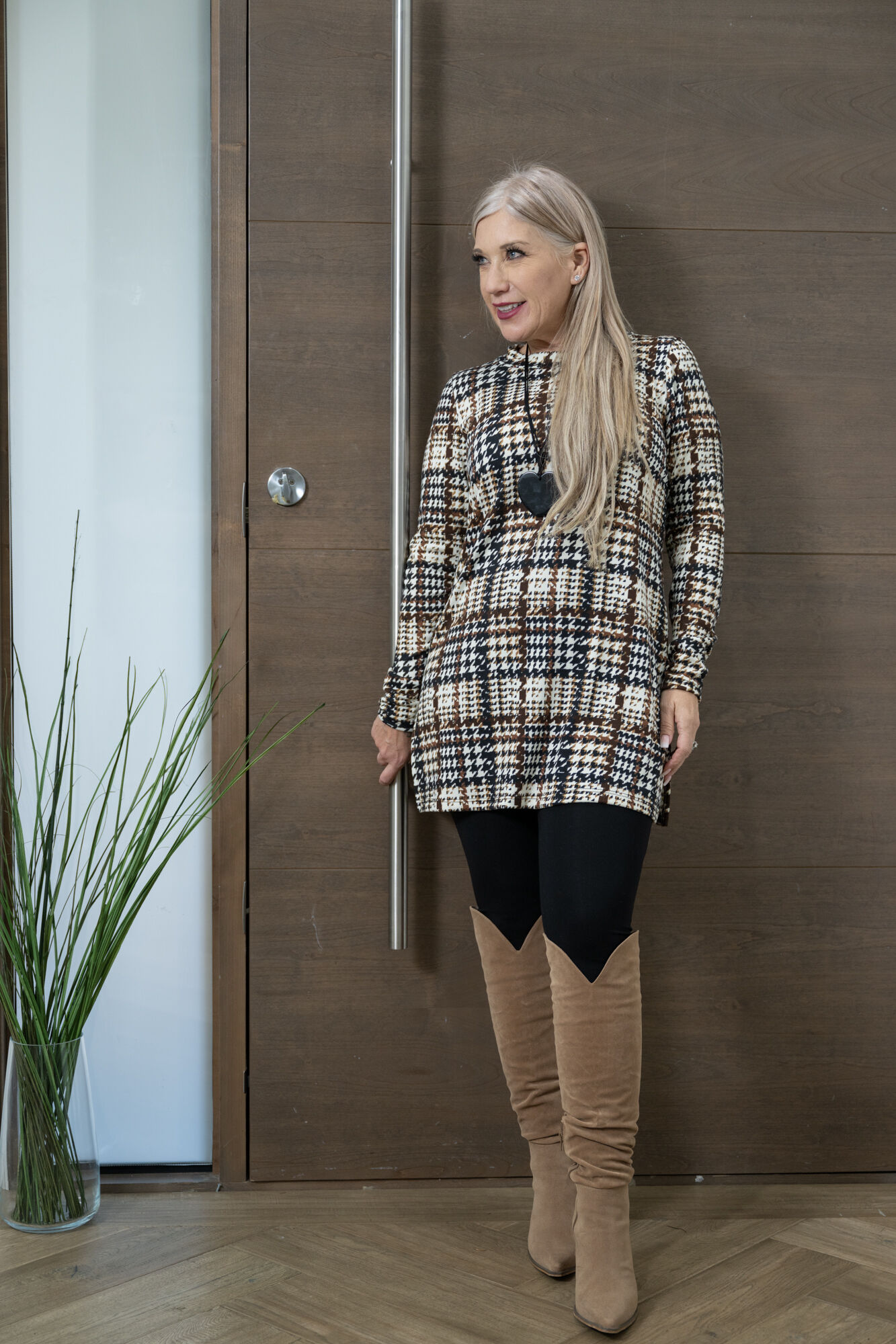 Mockneck Side-Slit Tunic  Image 1