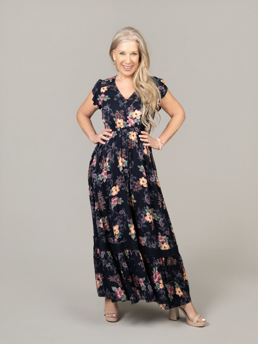 Short Sleeve Maxi Dress