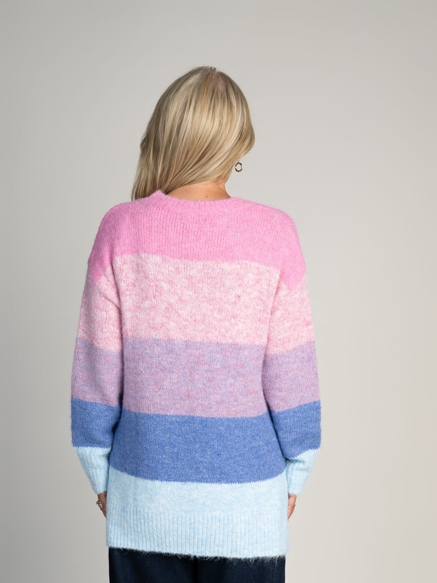 Color Block Knit Sweater