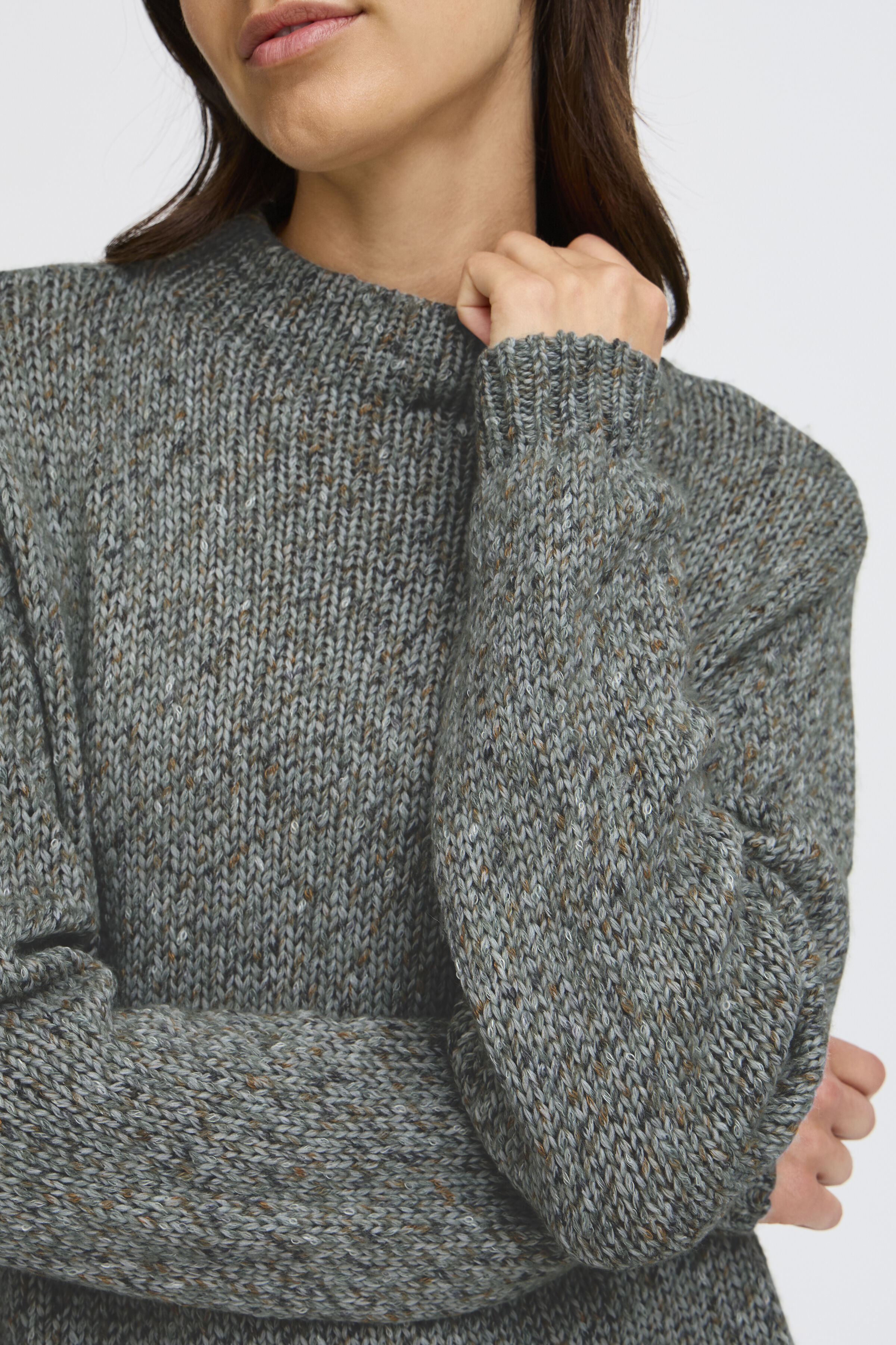 Mock Neck Long Sleeve Sweater Image 3