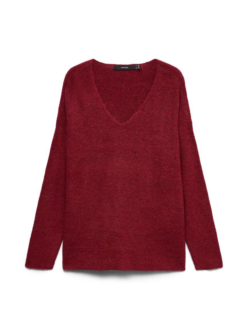 V-Neck Knit Sweater