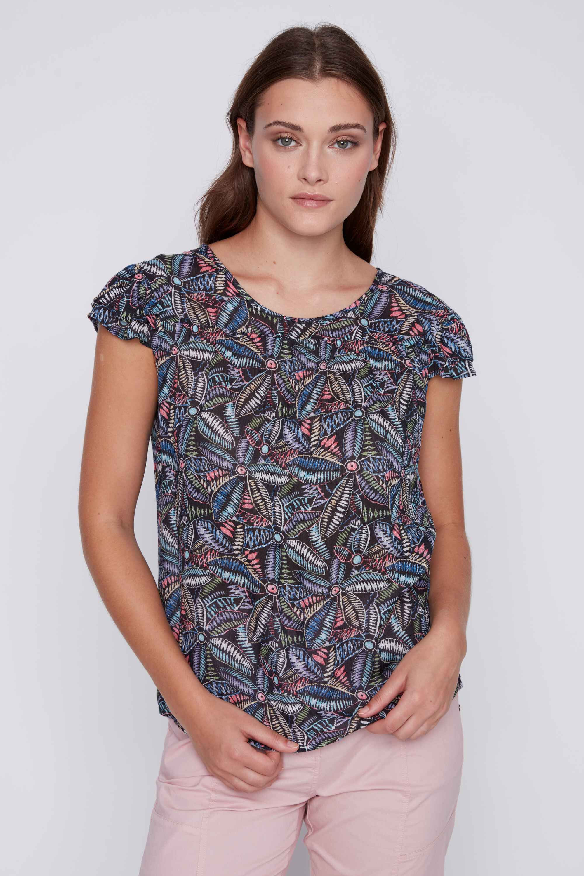 Cap Sleeve Babydoll Top Image 1