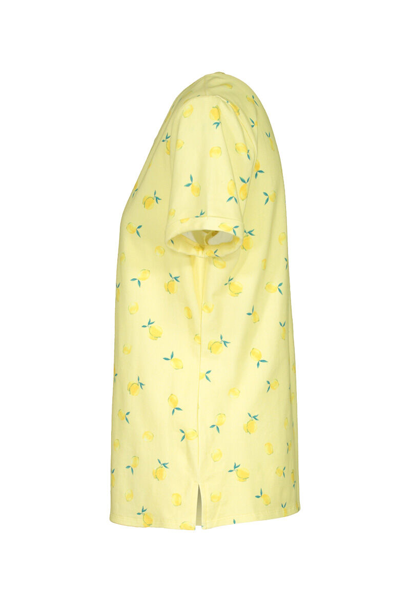 Lemon Print Cuffed T-Shirt Image 5