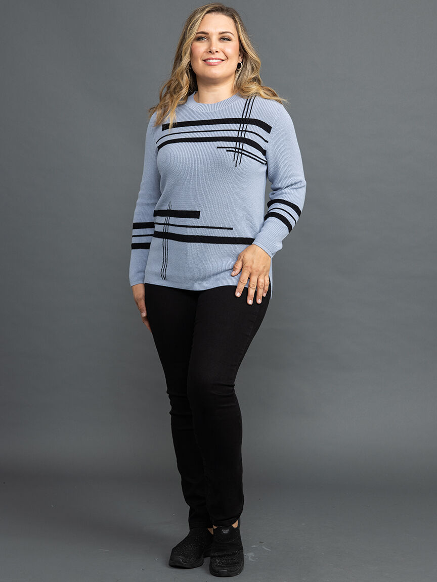 Long Sleeve Crewneck Top Image 1