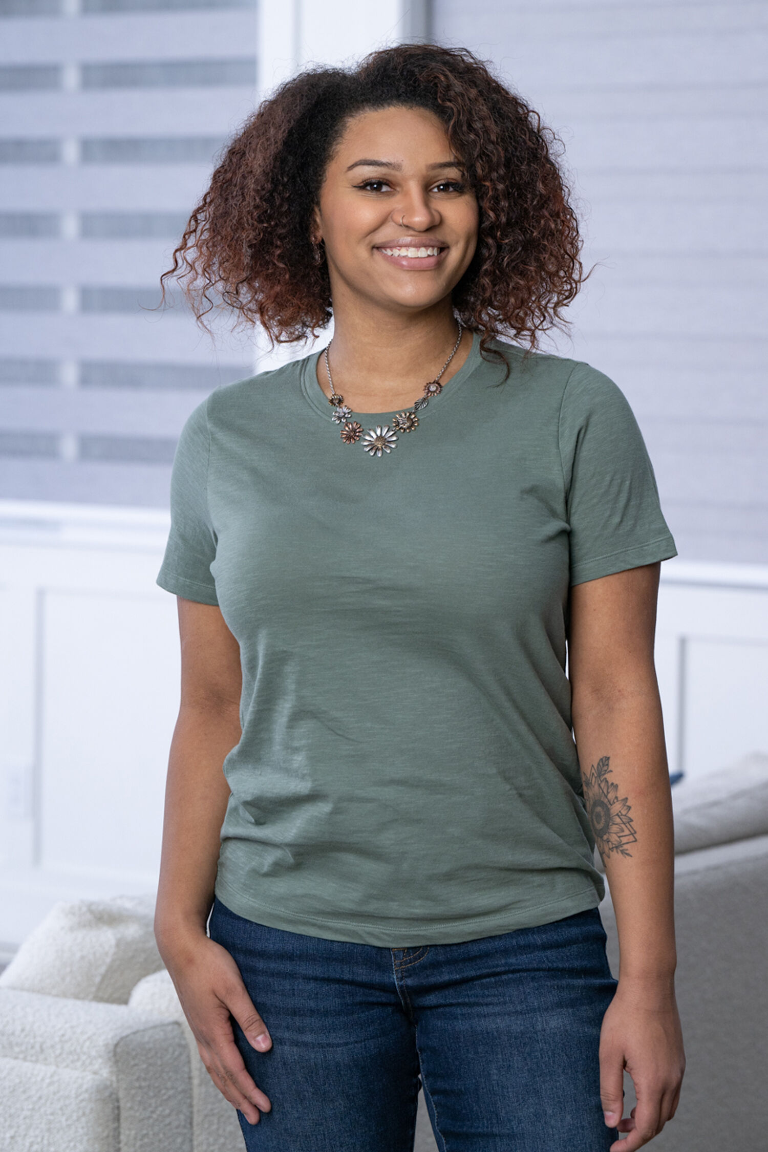 100% Cotton Crew Neck Tee Image 1