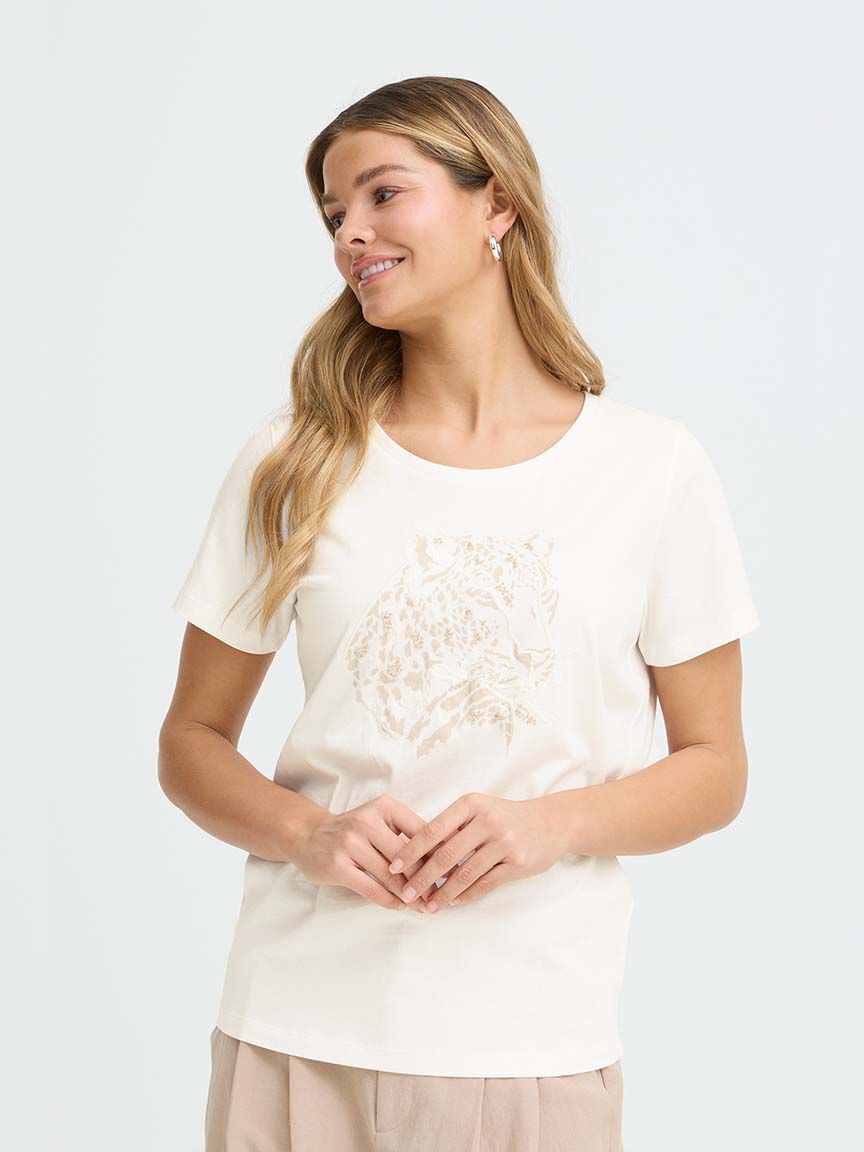 Short Sleeve Leopard Shirt