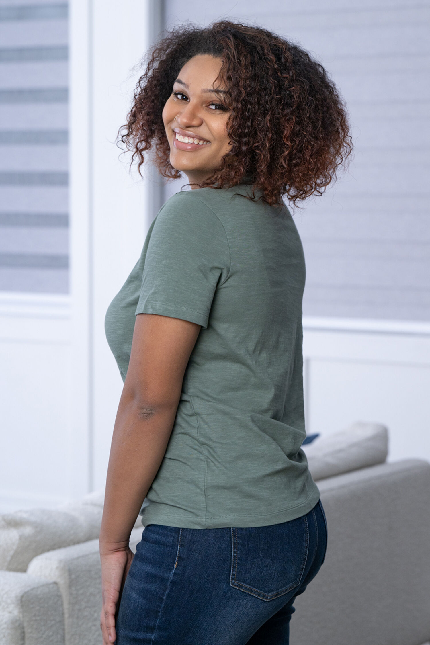 100% Cotton Crew Neck Tee Image 2