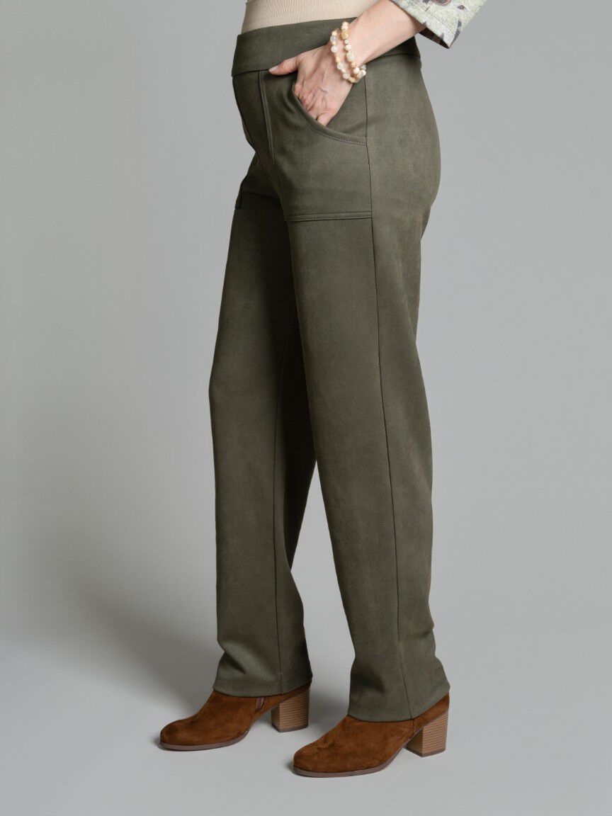 Pull-On Straight Leg Pants