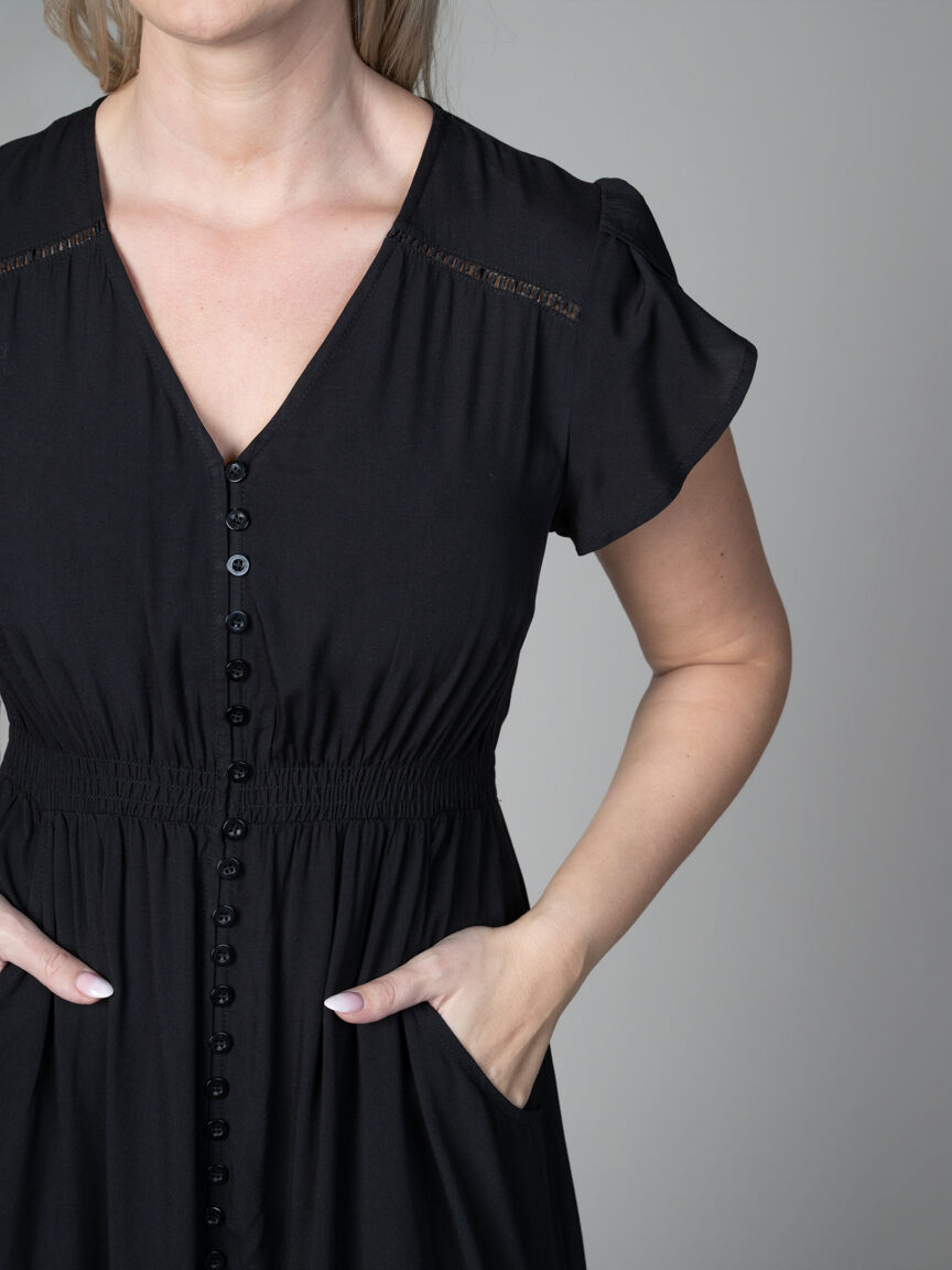 Short Sleeve Midi Dress