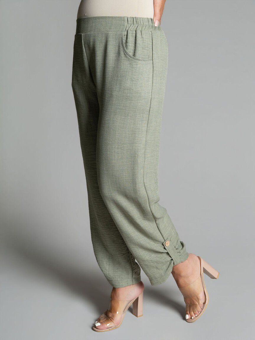 Pull-On Relaxed Fit Pants Image 3