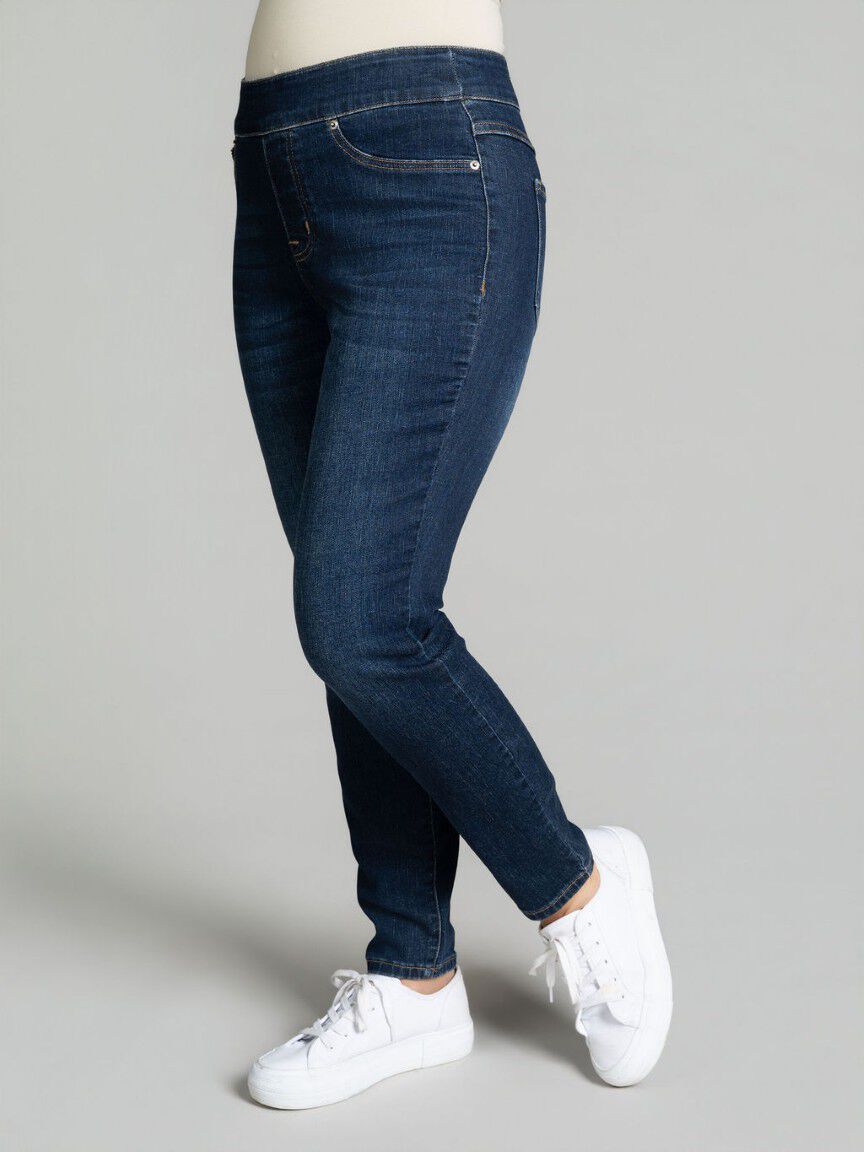 Eco-Friendly Audrey Pull-On Straight Jeans
